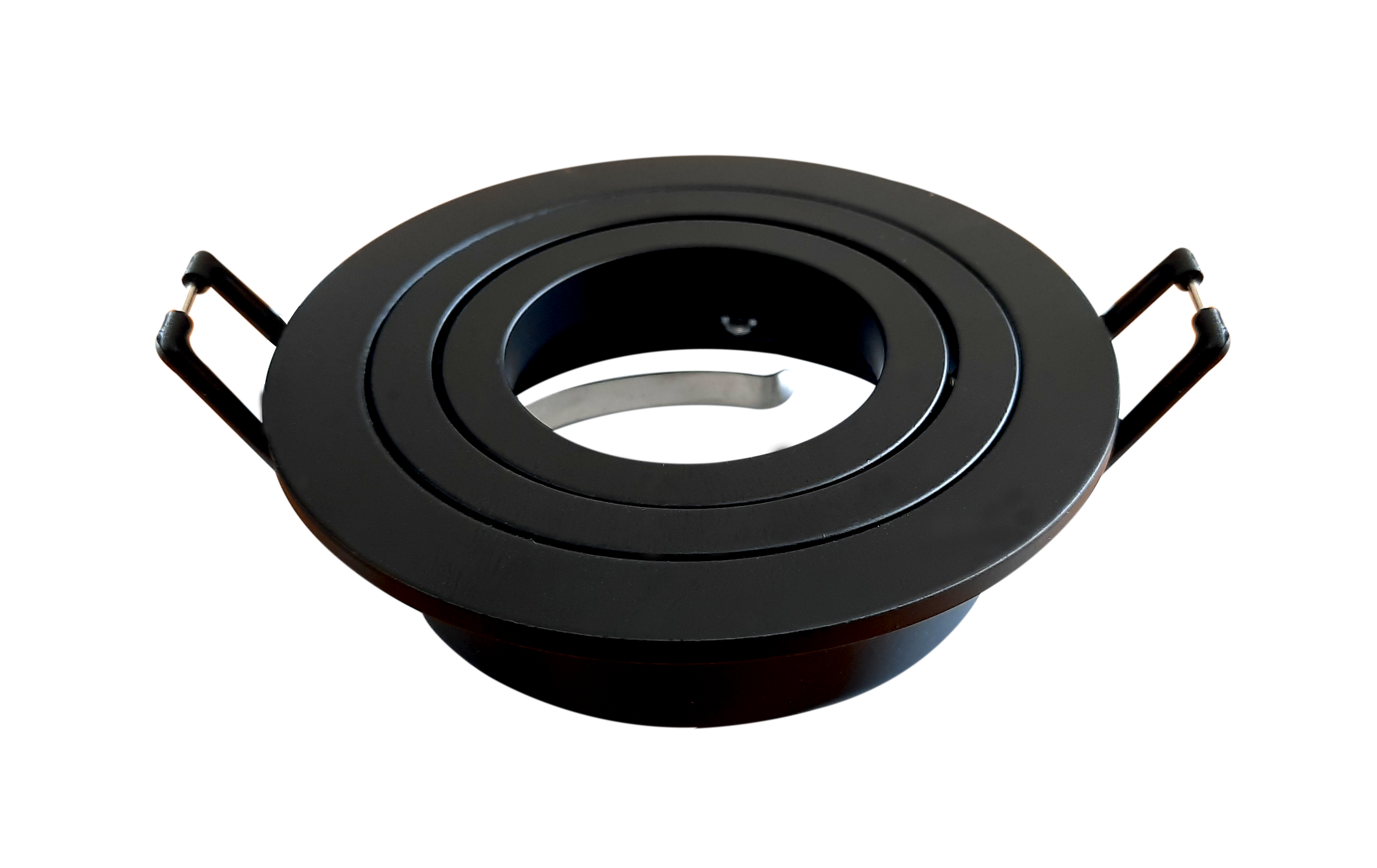 MR16 Round Matt black, Cutting size 80x2.1 (mm) , Dimensions 92x28 (mm)