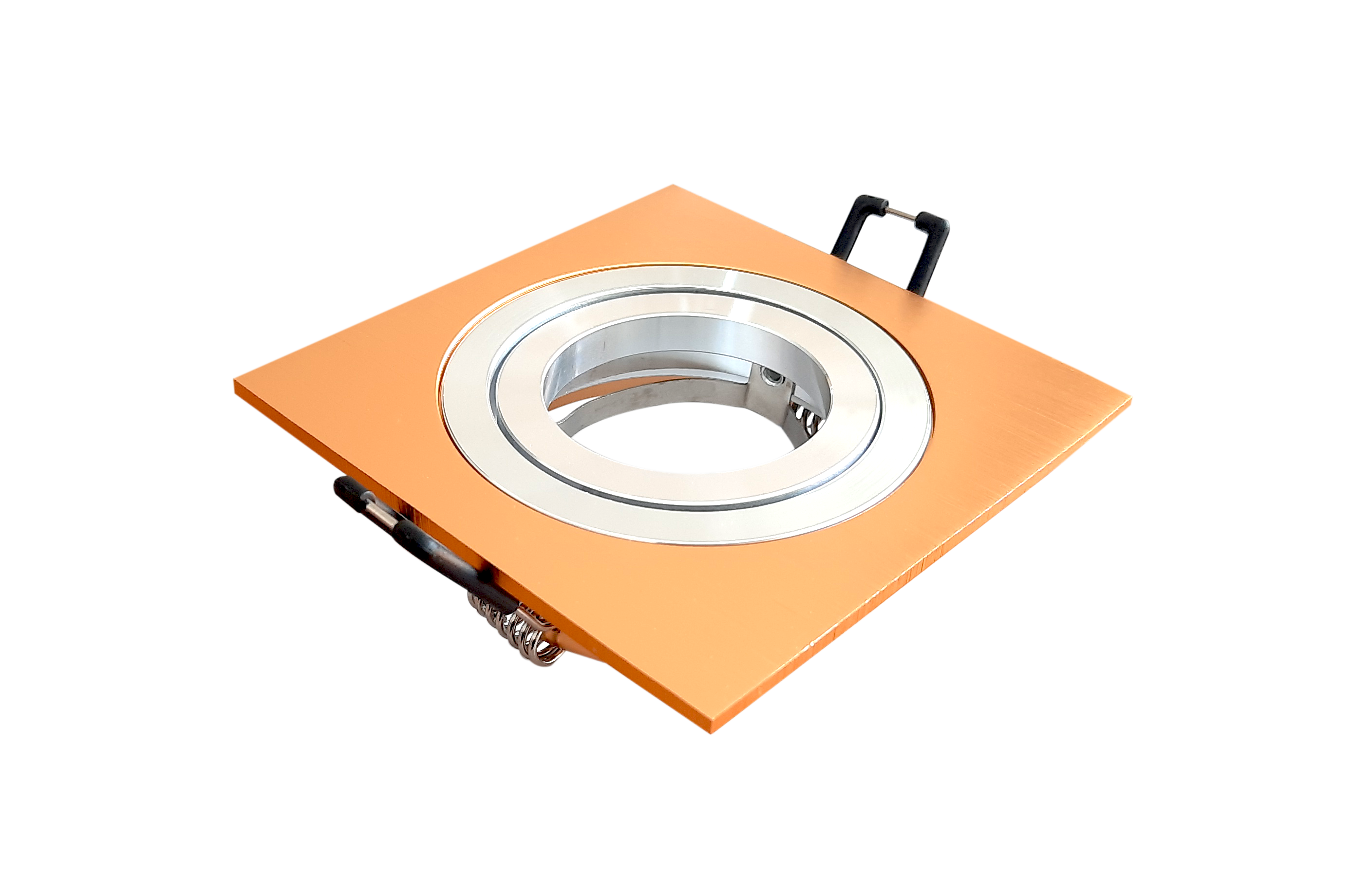 MR16 Square Drawing gold, Cutting size 80x2.1 (mm) , Dimensions 92x92x28 (mm)