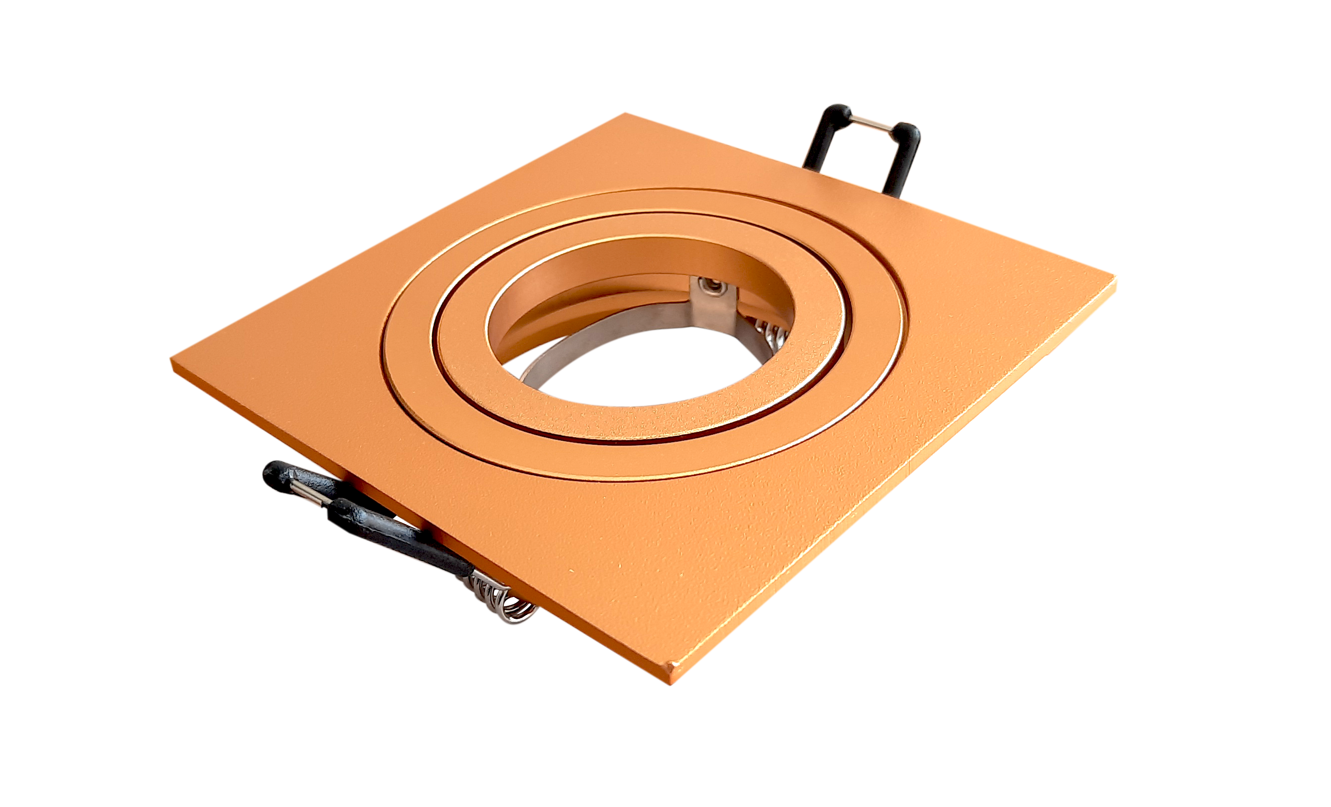 MR16 Square Sandy gold, Cutting size 80x2.1 (mm) , Dimensions 92x92x28 (mm)