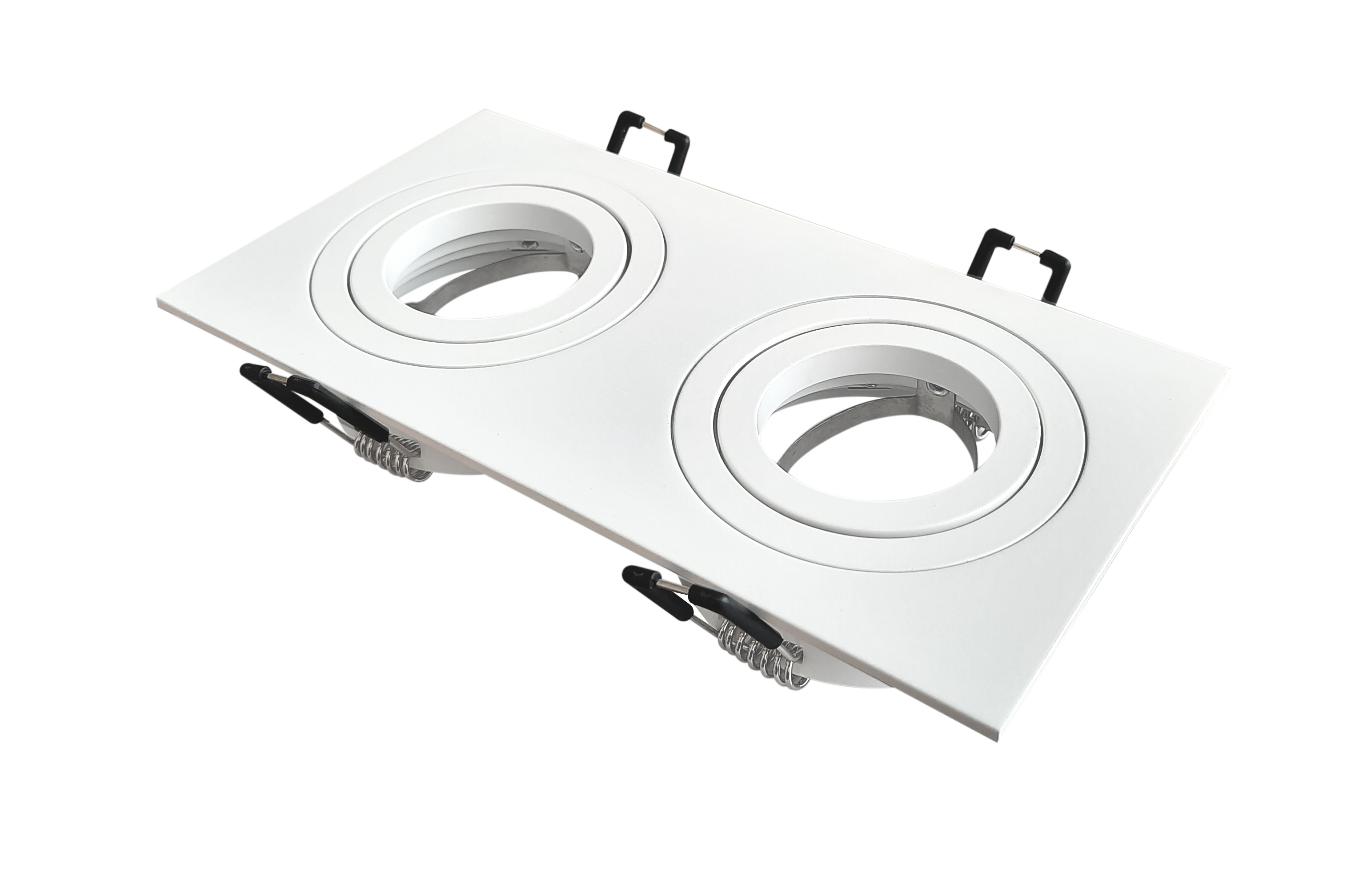 MR16 Square Matt white, Cutting size 170x80 (mm), Dimensions 185x92x28 (mm)