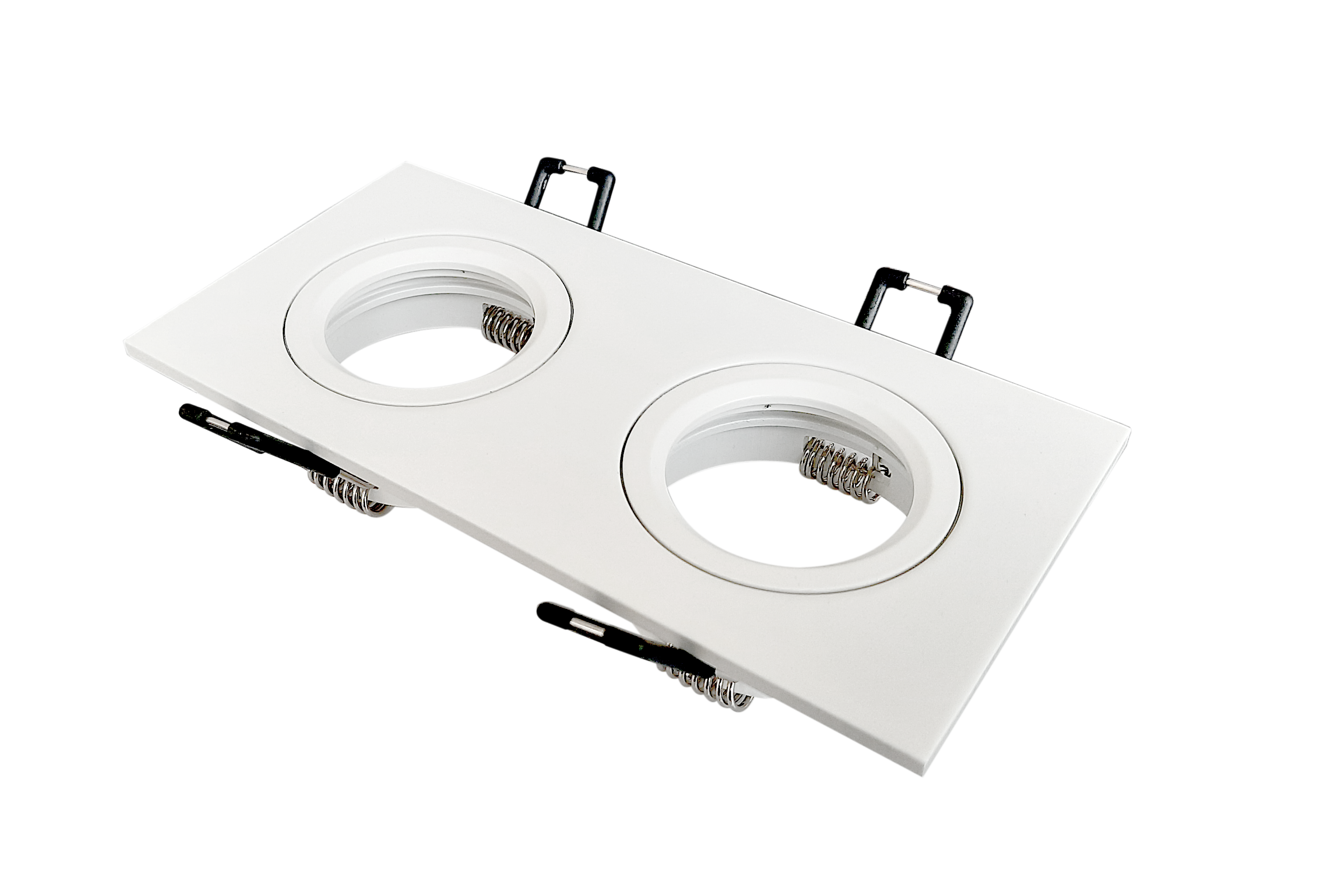 MR16 Square Matt white, Cutting size 60 (mm) , Dimensions 158x79x26 (mm)